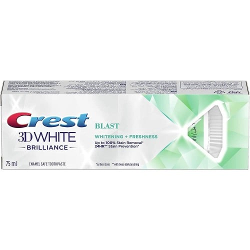 معجون كرست , بياض ثلاثي الابعاد 3D White , Blast    / 75 مل   Crest
