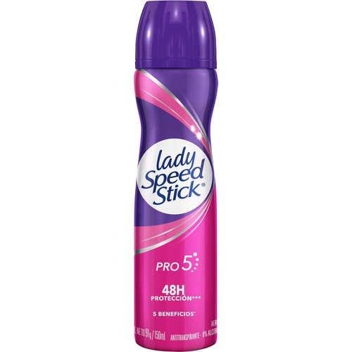 ليدي سبيد ستيك برو 5 فوائد مزيل عرق سبراي مضاد للتعرق  _ 150 مل. Lady speed stick