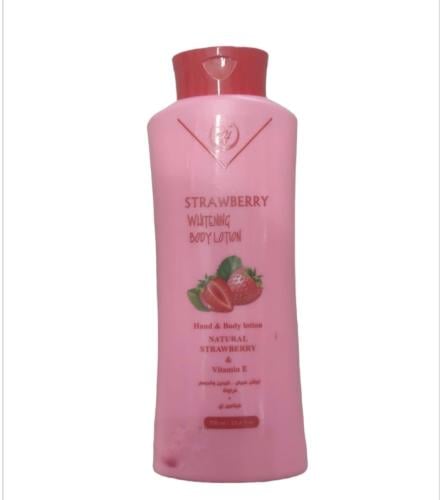 لوشن مبيض لليدين والجسم بالفراولة وفيتامين اي من كنوز اتش _ 700 مل