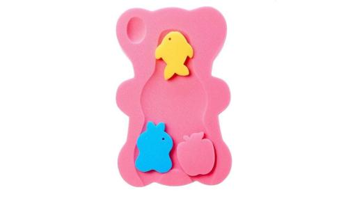 تماكس وسادة اسفنجية لاستحمام الاطفال من كومفي، سجادة حمام مضادة للانزلاق، بينك. Tmax