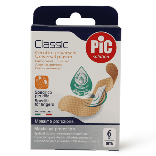 بيك كلاسيك اصابع لصقة طبية للاصابع _ 6 قطع     Pic Classic Finger Plaster - 6 Pcs