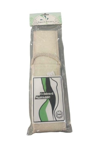 ليفة لتنظيف الظهر للحمام، حزام لوفا طويل للحمام مع جيب للصابون،  للرجال والنساء من جرين سورس / Green source