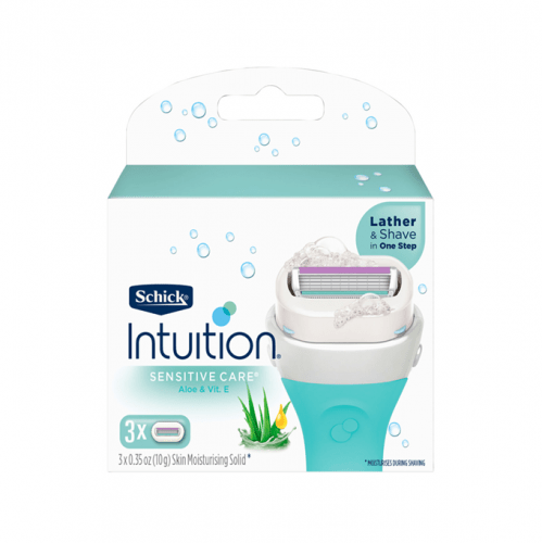 غيار موس الحلاقه برغوة الصبار وفيتامين اي من شيك انتيوشن - 3 قطع Schick