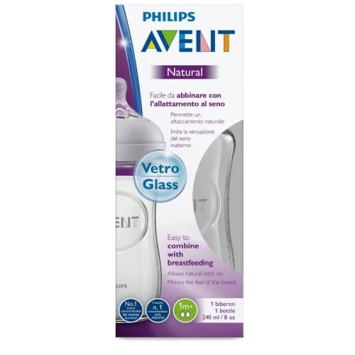 أفنت ناتشرال - رضاعة زجاجية  _ 240 مل.   philips avent