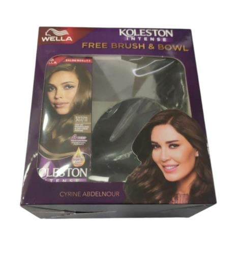 ويلا كوليستون صبغة شعر ماكسي  307/11  اشقر رمادي متوسط مركز  مع وعاء و3 فرشات.  Koleston