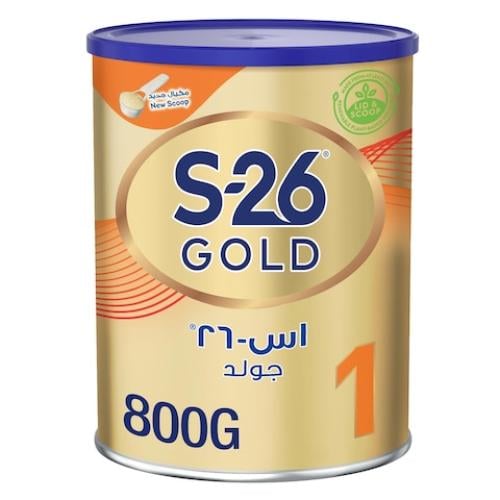 نستلة اس 26 جولد تركيبة للرضع المرحلة 1 - 800 جرام.   S 26 Gold