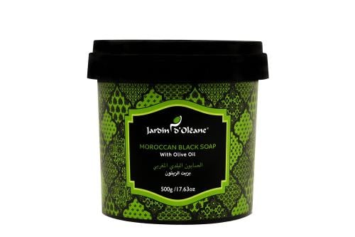 صابون اسود مغربي بزيت الزيتون من جاردين دوليان جاردن دي اوليان. _ 500 جرام    Jardin D Oleane