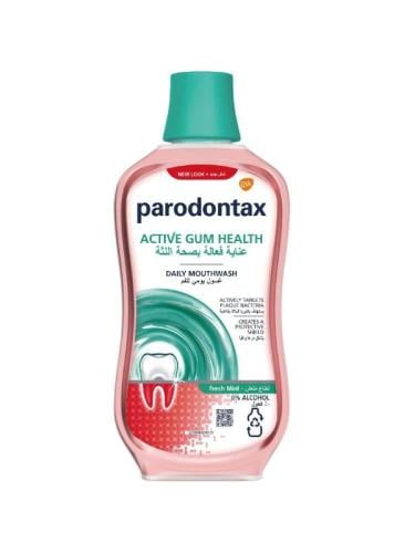 بارودونتكس غسول الفم نعناع منعش للعناية باللثة  _  500مل.  Parodontax