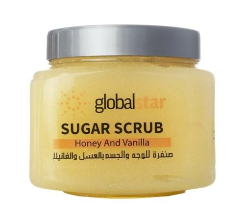 مقشر سكر بالفانيليا والعسل من جلوبال ستار _ 600 جرام   Global Star