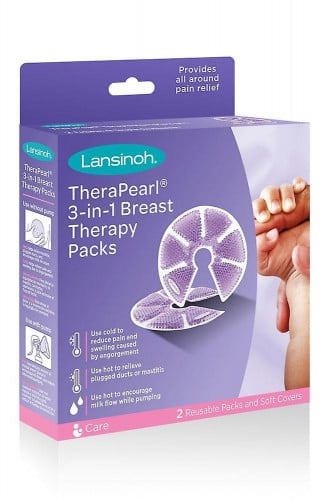 كمادات جل للصدر من لانسينوه ثيرا بيرل 3 في 1 علاج للثدي 2 عبوة / Lansinoh