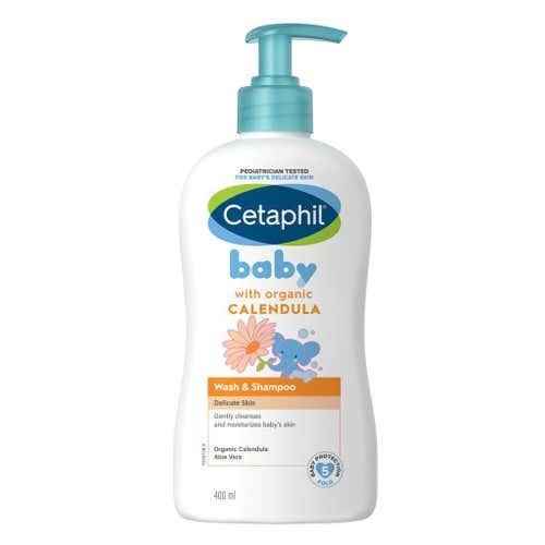 سيتافيل بيبي غسول وشامبو بالكالينديولا العضوي  _ 400 مل.  Cetaphil