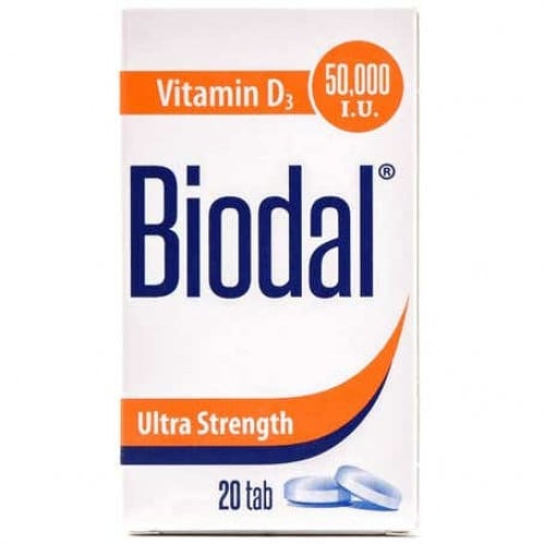 بيودال 50000 وحدة دولية 20 قرص / Biodal
