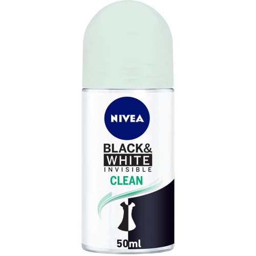 Nivea مضاد للتعرق بلاك اند وايت انفيزبل كلين للنساء رول اون من نيفيا _: 50 مل