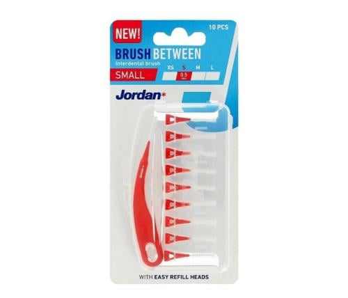 جوردان فرش بين الأسنان، 0.5 مم، صغير، 10 قطع.   jordan