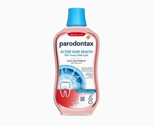 غسول الفم اليومي بارودونتكس للعناية باللثة انتعاش زائد _  500 مل.  Parodontax
