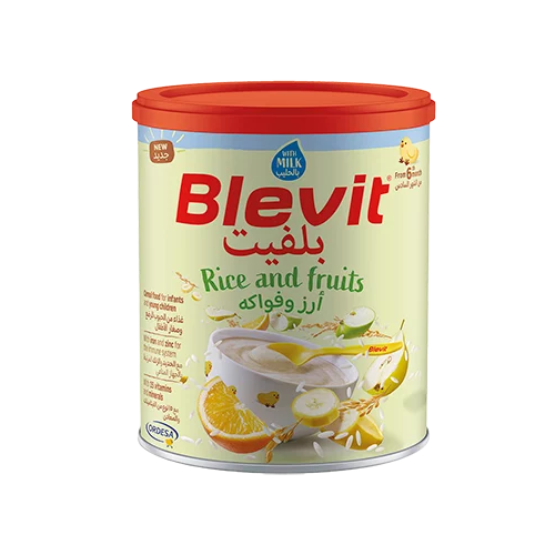 بلفيت ارز وفواكه مع الحليب _ 350 جرام  Blevit