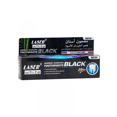 ليزر وايت معجون اسنان فحم الخيزران الاسود 100 غرام Laser white