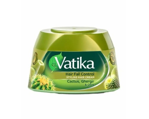 كريم شعر فاتيكا 210 مل بالصبار والجرجير والزيتون يمنع تساقط الشعر. Styling Hair Cream Vatika 210 ml Hair Fall Control