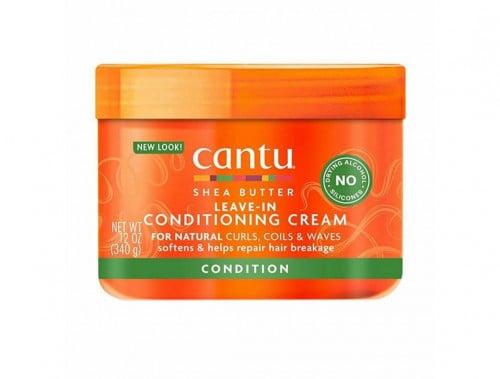 كانتو زبدة الشيا ، كريم بلسم يترك على الشعر ، لتجعيد الشعر الطبيعي ، والملفات والموجات ، 12 أونصة (340 جم)  /Cantu