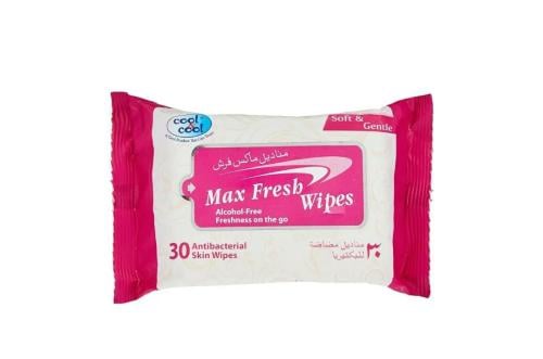 مناديل ماكس فريش من كول اند كول _ 30 منديل   Cool & Cool