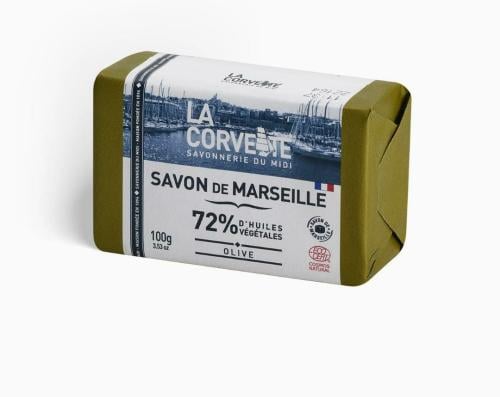 لا كورفت صابون مرسيليا بالزيتون، 100 جرام.  La Corvette
