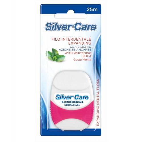 خيط تنظيف الأسنان، 25 مترًا من سيلفر كير – Silver Care Whitening Dental Floss, 25 Meters
