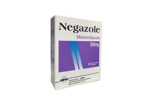 نيجازول 500 مجم، مطهر معوي، للجهاز الهضمي - 20 قرص     . NEGAZOL Tablet 500MG
