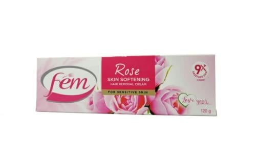 فيم كريم مزيل شعر بالورد 120 جم    Fem