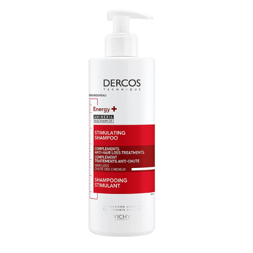 شامبو فيشي ديركوس للطاقة + المحفز مع أمينكسيل: ينشط الشعر الخفيف ويكافح تساقط الشعر  _ 400 مل vichy