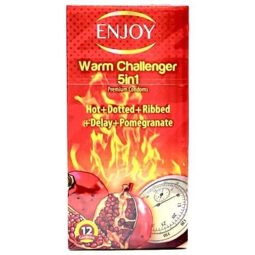 انجوى واقى ذكرى 12 حبة رمان وللتأخير.  Enjoy