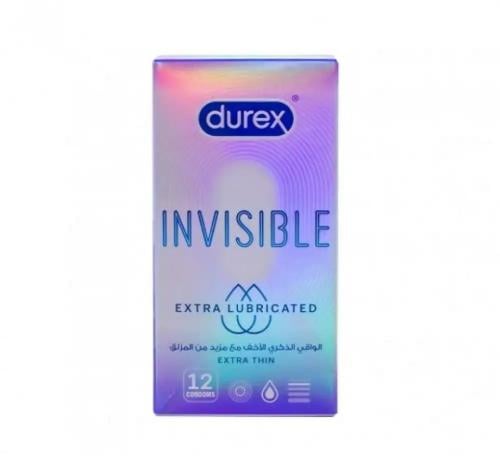 واقي ذكري رفيع للغاية غير مرئي من ديوركس _ 12 واقي ذكري durex