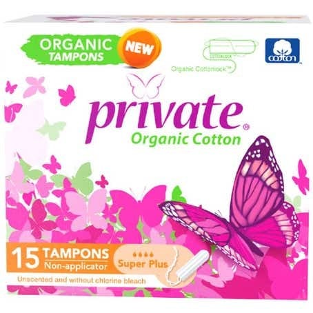 برايفت سدادات قطنية عضوية خاصة سوبر بلس 15 (غير قابلة للاستخدام )  Private