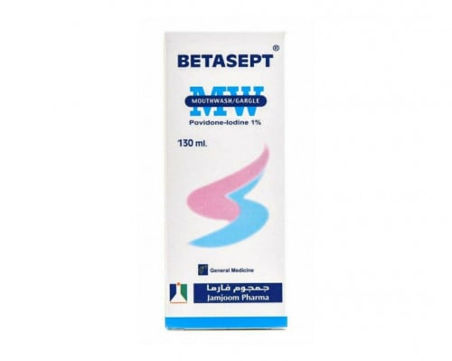 غسول للفم.  من بيتاسبت _ 130 مل    BETASEPT Mouth Wash/Gargle 130