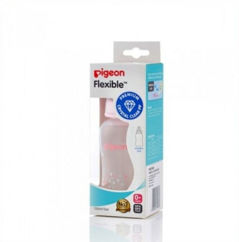 رضاعة حليب بلاستيك بيجون ستريملاين  150 مل قطعة من 01 شهر وردي /pigeon