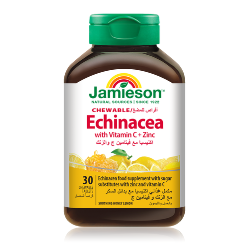جاميسون إشنسا مع فيتامين سي والزنك - 30 قرصًا  Jamieson