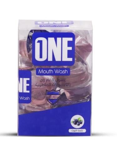 غسول الفم بالكبسولات المتطورة بنكهة التوت من ذا ون - 20 كبسولة , 15 مل