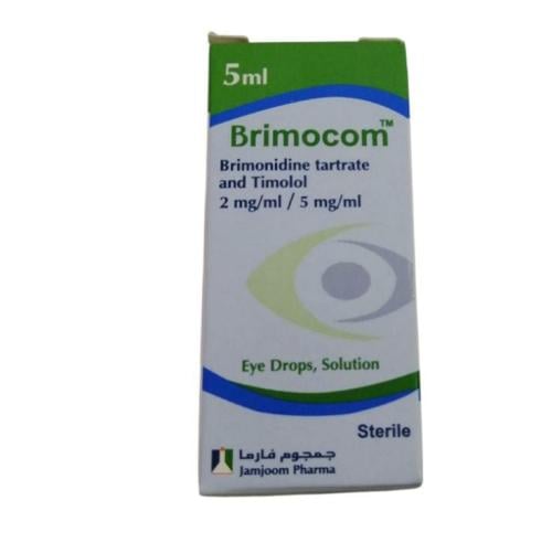 بريموكوم محلول للعين لعلاج ارتفاع ضغط العين _ 5 مل     Brimocom