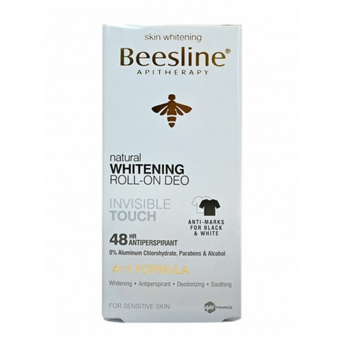 بيزلين مزيل عرق إينفيزبل تاتش ببكرة دوارة لتفتيح البشرة أبيض _ 50 مل    Beesline