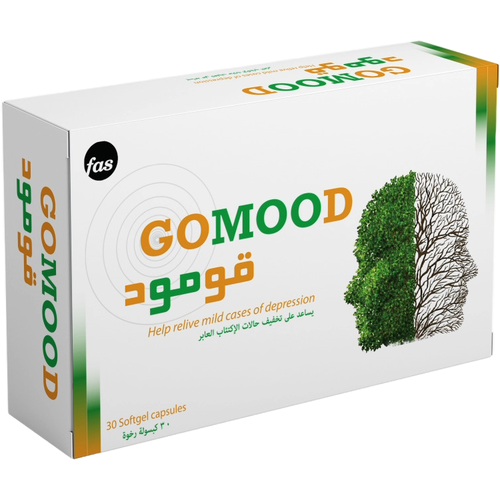 فاس جو مود سانت جون & الكوهوش الاسود  _30 كبسولة.  Fas Gomood St. John Wort & Black Cohosh Extract 30 Softgels
