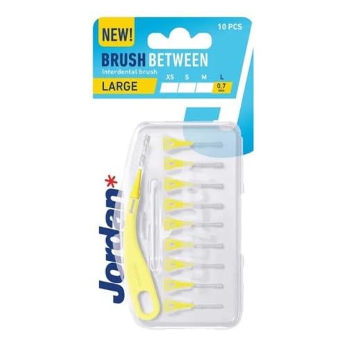 جوردان كلينك فرشاة بين الاسنان كبيرة 0.7مم _  10قطع    jordan