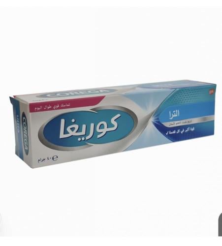 كوريغا الترا كريم مثبت لاطقم الاسنان خالي من المذاق - 40 جم.   Corega