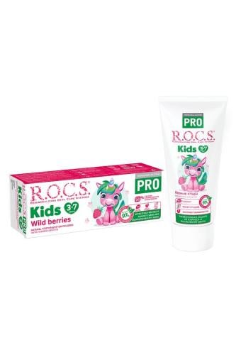 روكس برو  معجون أسنان  للأطفال بنكهة التوت البري حماية فعالة من 3 _ 7 سنوات _ 45 جرام  ROCS