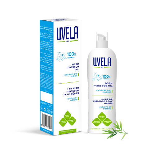 زيت مساج للطفل يرطب ويلطف 100 مل من يوفيلا / uvela