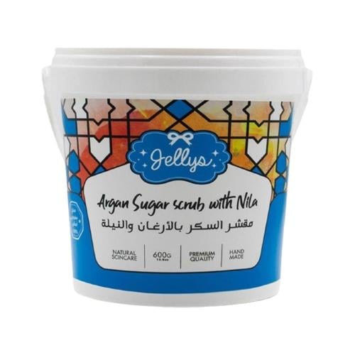جيليز مقشر السكر بالارغان والنيلة _ 600 جم.  JELLYS