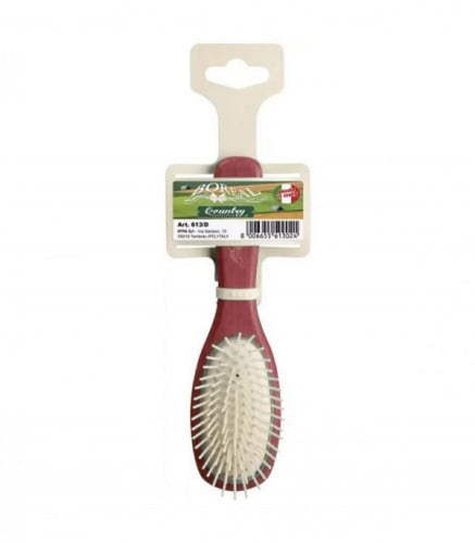 فرشاة شعر بيضاوية الشكل من بوريل 613/D احمر.   boreal