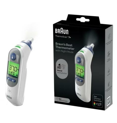 ميزان حرارة للأذن ثيرموسكان 7+ طراز IRT 6525 من براون.   Braun
