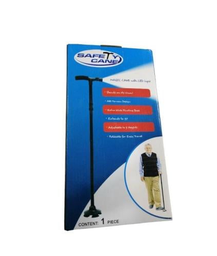 عصا كبار السن مع كشاف