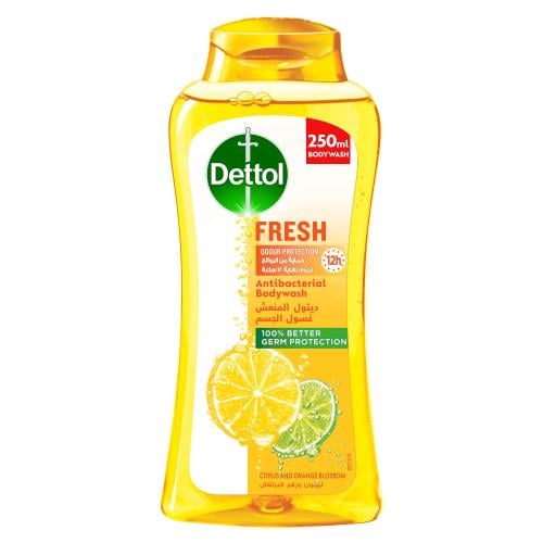 غسول الجسم ديتول فريش (المنعش) المضاد للبكتريا الحمضيات و زهر البرتقال _ 250 مل   Dettol