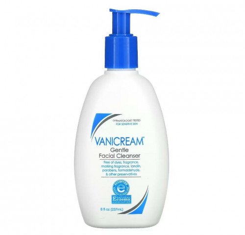 Vanicream (فانيكريم) منظف الوجه الخفيف، للبشرة الحساسة، خالٍ من العطور، 8 أونصات سائلة _ 237 مل