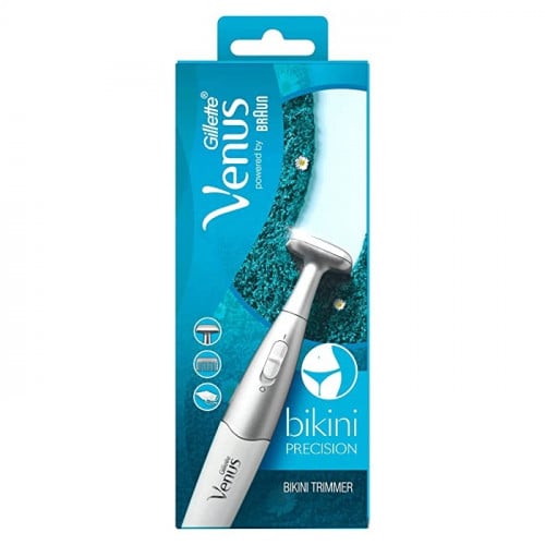 Gillette ماكينة حلاقة جيليت فينوس للبيكيني للسيدات + مشط بيكيني واحد مرفق